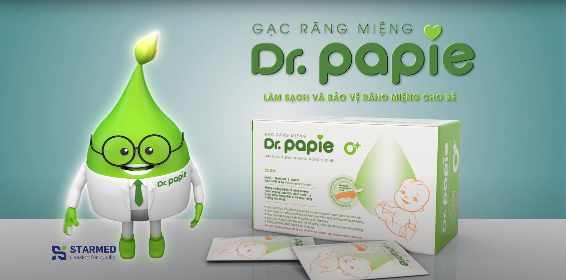 Gạc Dr.Papie - Gạc rơ lưỡi hàng đầu Việt Nam